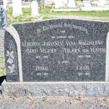 VILJOEN Albertus Johannes 1876-1930 &amp; Anna Magdalena VENTER 1883-1948