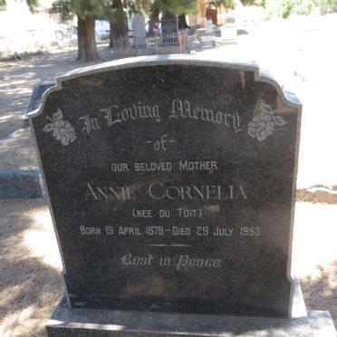 VEALE Annie Cornelia nee DU TOIT 1878-1953