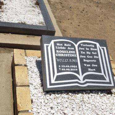 WILLIAMS Roseline Christine 1954-2010