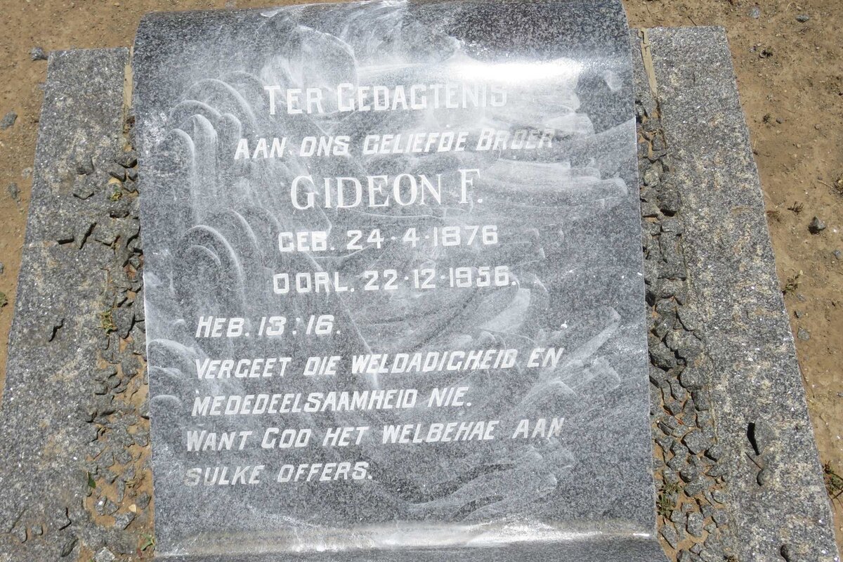 ? Gideon F. 1876-1956