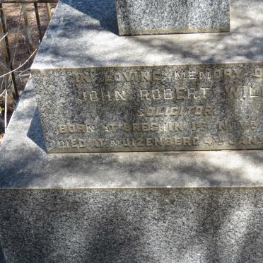 WILL John Robert 1836-1905