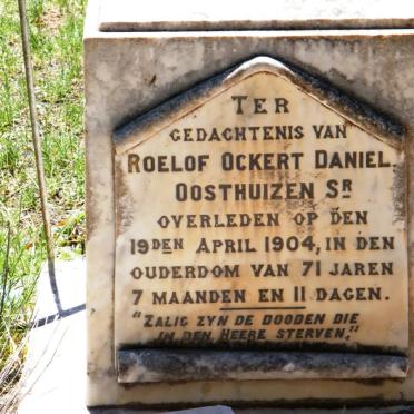 OOSTHUIZEN Roelof Ockert Daniel -1904