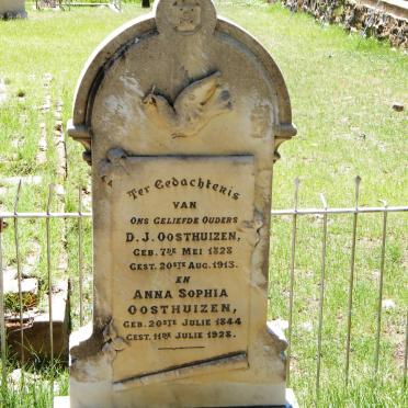 OOSTHUIZEN D.J. 1828-1913 &amp; Anna Sophia 1844-1928