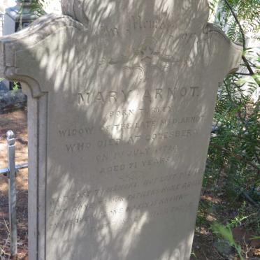 ARNOT Mary nee TURVEY -1879