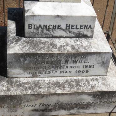 WILL Blanche Helena 1881-1909