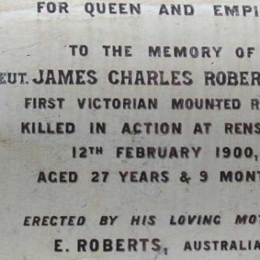 ROBERTS James Charles -1900