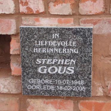 GOUS Stephen 1948-2005