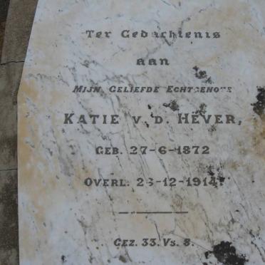 HEVER Katie, v.d. 1872-1914