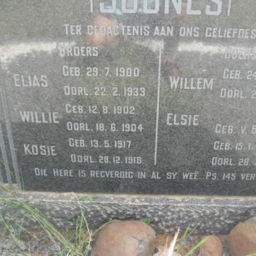 SOUNES Willem 1857-1935 &amp; Elsie V. BILJON 1870-1958