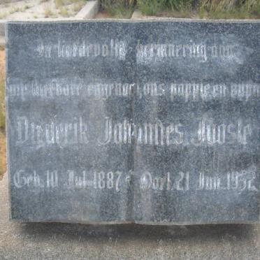 JOOSTE Diederik Johannes 1887-1952