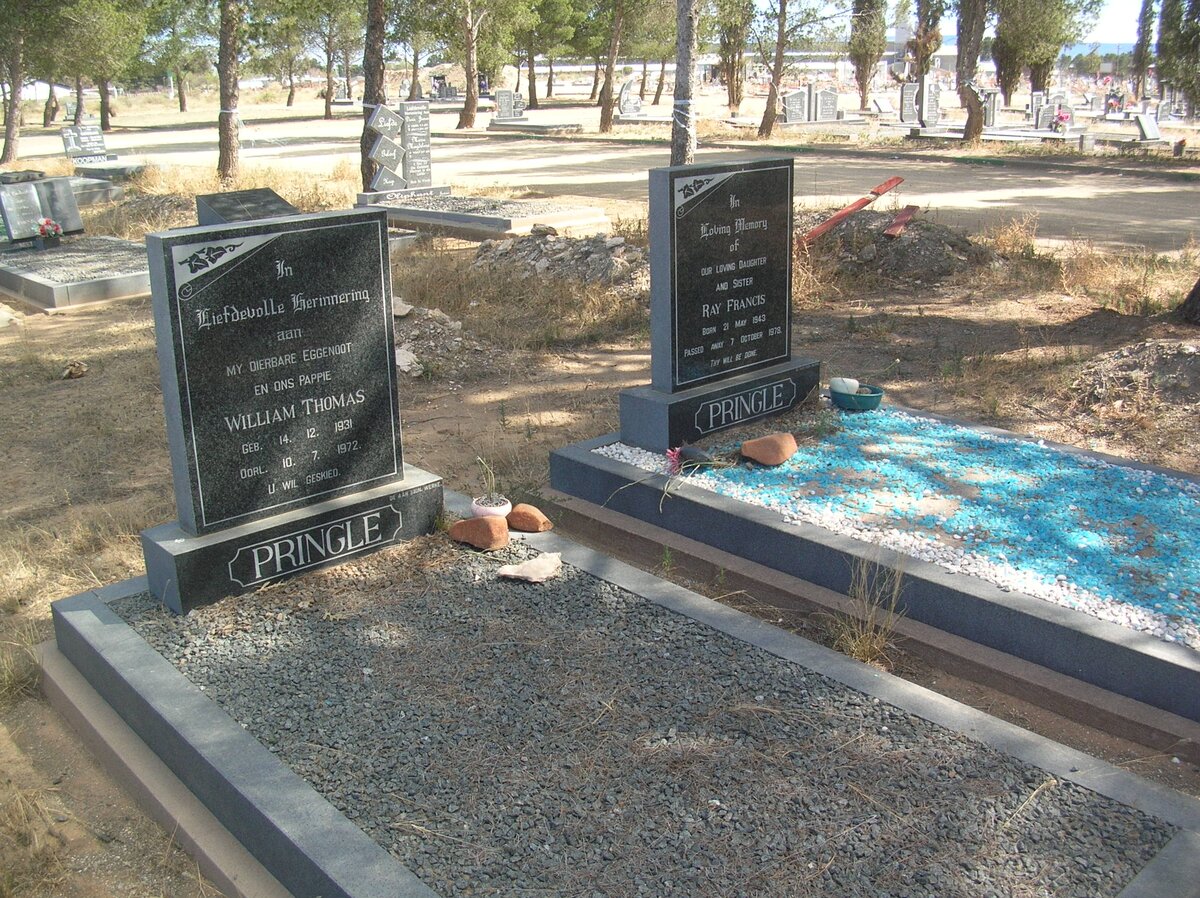 PRINGLE William Thomas 1931-1972 &amp; Ray Francis 1943-1978