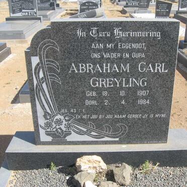 GREYLING Abraham Carl 1907-1984