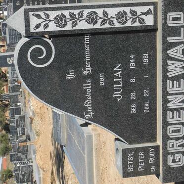 GROENEWALD Julian 1944-1981