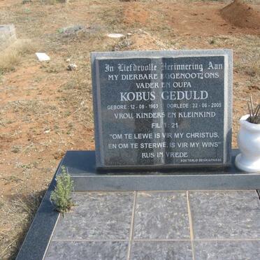 GEDULD Kobus 1963-2005