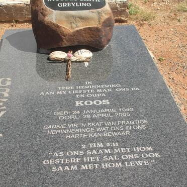 GREYLING Jacobus Smith 1943-2005