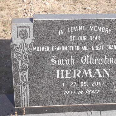 HERMAN Sarah Christine -2007