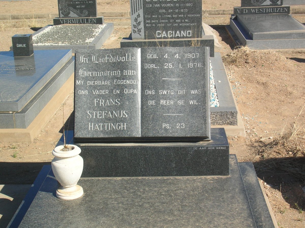 HATTINGH Frans Stefanus 1907-1976