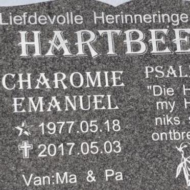 HARTBEES Charomie Emanuel 1977-2017