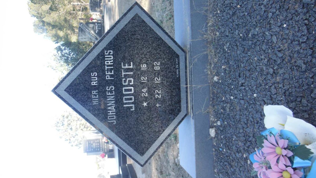 JOOSTE Johannes Petrus 1916-1982