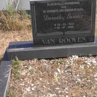 ROOYEN Dorothy Sannie, van 1935-1999