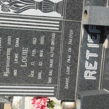 RETIEF Louie 1913-1986