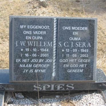 SPIES J.W. 1944-2001 &amp; S.C.J. 1949-2002