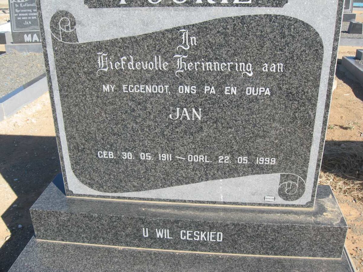 FOURIE Jan 1911-1999 