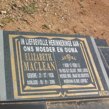 MACLEAN Elizabeth 1938-2005