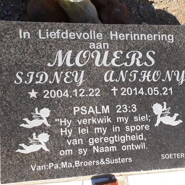 MOUERS Sidney Anthony 2004-2014