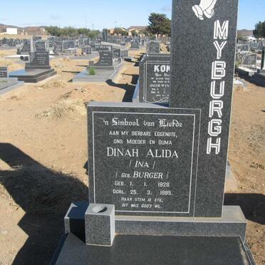 MYBURGH Dina Alida nee BURGER 1928-1985