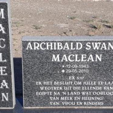 MACLEAN Archibald Swanny 1943-2010