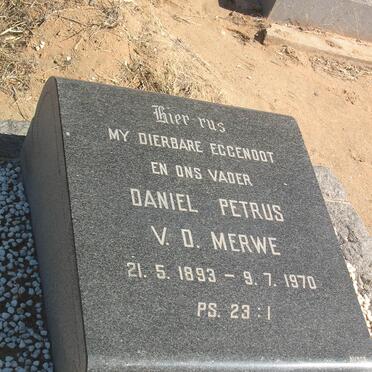 MERWE Daniel Petrus, v.d., 1893-1970