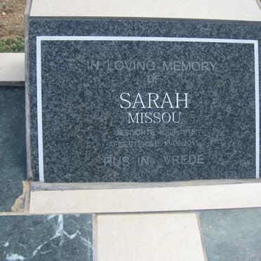 MISSOU Sarah 1918-2011
