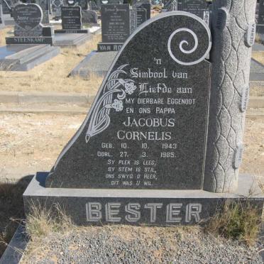 BESTER Jacobus Cornelis 1943-1985