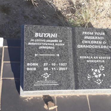 BUYANI Mamosothwana Aileen 1927-2007