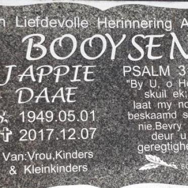 BOOYSEN Jappie 1949-2017