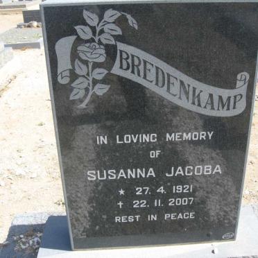 BREDENKAMP Susanna Jacoba 1921-2007
