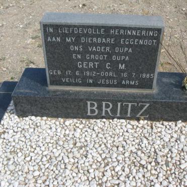 BRITZ Gert C.M. 1912-1985 