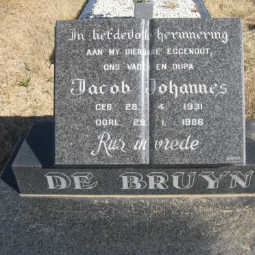 BRUYN Jacob Johannes, de 1931-1986