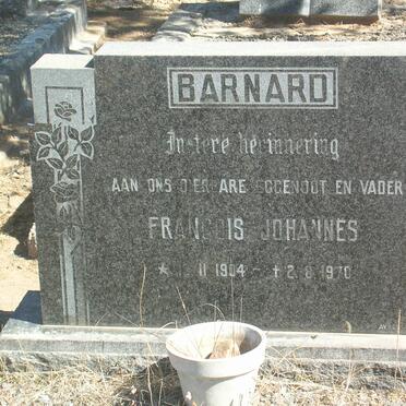 BARNARD Francois Johannes 1904-1970 