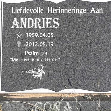 CONA Andries 1959-2012