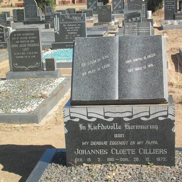 CILLIERS Johannes Cloete 1910-1972