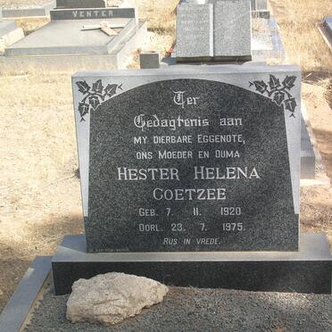 COETZEE Hester Helena 1920-1975