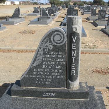 VENTER Jan Adriaan 1933-1983