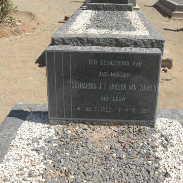 VUUREN Catharina J.E., Jansen van nee LOUW 1889-1967