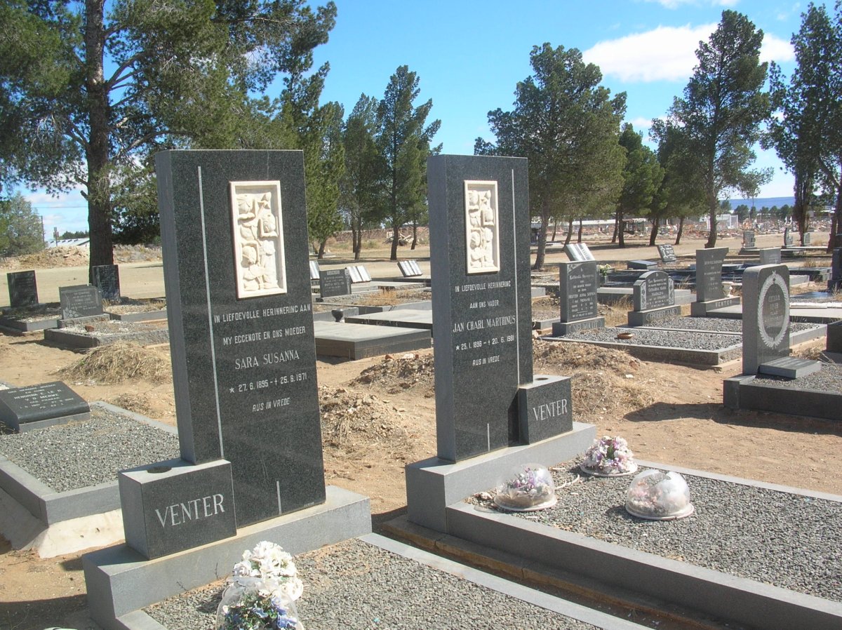 VENTER Jan Charl Marthinus 1896-1981 &amp; Sara Susanna 1895-1971