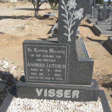 VISSER Andries Luterus 1980-1984 