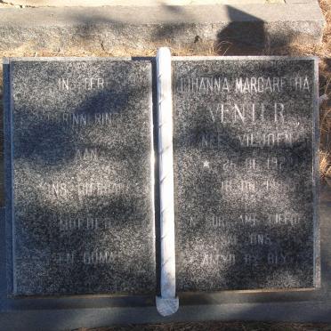 VENTER Johanna Margaretha nee VILJOEN 1922-1988