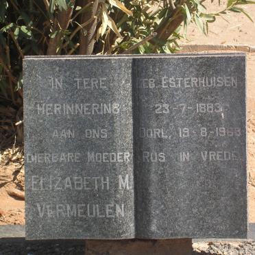 VERMEULEN Petrus C. 1889-1966 &amp; Elizabeth M. ESTERHUIZEN 1892-1968