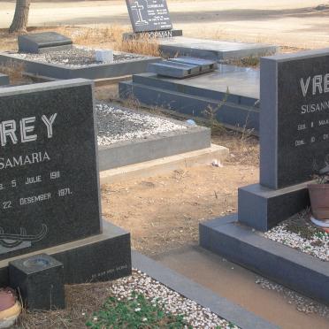 VREY Samaria 1911-1971 &amp; Susanna E. 1912-1977 